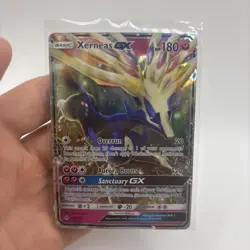 Pokemon TCG Xerneas GX 90/131 SM Forbidden Light Ultra Rare LP - Image 1