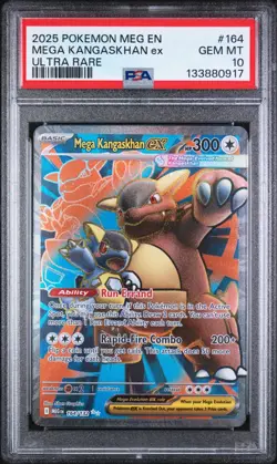 PSA 10 Mega Kangaskhan ex 164/132 Pokemon Mega Evolution Ultra Rare English - Image 1