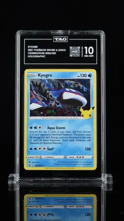 GEM MINT 10 Pokemon Celebrations Kyogre 003/025 Holo 2021 HIGHEST RANK #1 - Image 1