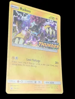 2015 Pokemon - RAIKOU Sun & Moon Black Star Promo Holo SM150 - Excellent. - Image 4