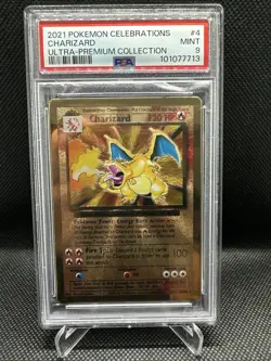 Charizard (Celebrations Metal Card) 004/102 PSA 9 ULTRA PREMIUM COLLECTION PROMO - Image 1