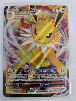 Pokemon TCG Jolteon VMAX SWSH07: Evolving Skies 051/203 Ultra Rare Holo 300 HP - Image 1