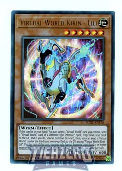 Yugioh Virtual World Kirin - Lili MP21-EN176 Ultra Rare 1st Edition - Image 1