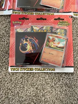 Pokemon Ascended Heroes Tech Sticker Collection Lot Of 7 Sealed New - Image 2