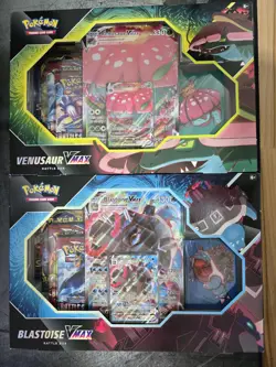 Pokemon TCG Blastoise VMAX & Venusaur VMAX Battle Box Sealed SWSH - Image 1