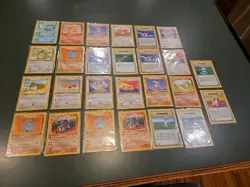 VINTAGE LOT OF (26) FIRST EDITION POKEMON CARDS SEE PHOTOS - Image 1
