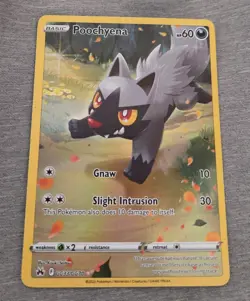 Pokemon Poochyena TCG Crown Zenith: Galarian Gallery Holo Rare Card GG33/GG70 - Image 2