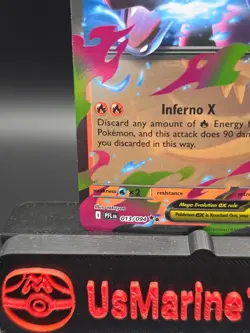 Mega Charizard X ex - 013/094 - Phantasmal Flames Double Rare Pokemon Card - NM - Image 2