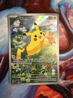 Pikachu 088 Sv: Scarlet & Violet Promo Card Holo Illustration Rare NM - Image 1