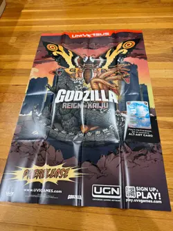 Universus UGN TCG Card Game Godzilla Reign of Kaiju Store Promo Poster 24" x 36" - Image 1