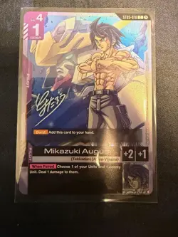 Gundam Card Game Mikazuki Augus Event Promo ST05-010 Steel Requiem USA English - Image 1