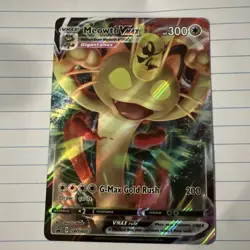 Pokemon Card Meowth VMAX SWSH005 Ultra Rare Full Art Black Star Promo - Image 1
