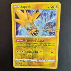 ZAPDOS 029/078 POKEMON CARD (POKEMON GO SET) REVERSE HOLO - Image 1