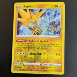 ZAPDOS 029/078 POKEMON CARD (POKEMON GO SET) REVERSE HOLO - Image 2