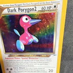 Pokemon Dark Porygon2 Holo Rare 60HP Neo Destiny 8/105 English Card 2000 SWIRL - Image 3