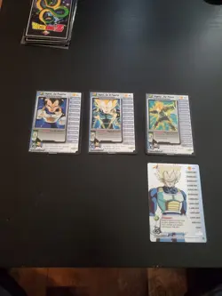 Vegeta Limited 1-3 + HT Cell Saga DBZ CCG Personality Card Set Dragon Ball Z - Image 1