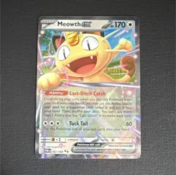 Pokemon Meowth EX Full Art Ultra Rare Holo 062/088 170 HP Card - Image 1