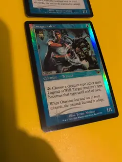 Imagecrafter x2 Wizard Onslaught. MTG Card. Old vintage FOIL. Shooting star. - Image 3