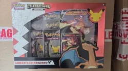 Lance's Charizard V Collection Box — Factory Sealed — Celebrations Pokemon Cards - Image 1