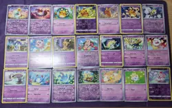 Pokemon TCG Cutie Cards Psychic Lot Dedenne Latias Jigglypuff Cleffa 21 Cards - Image 1