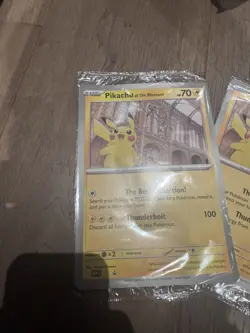 2 x Pokemon TCG Pikachu at the Museum Oversized Jumbo Promo Cards - New Sealed - Image 4