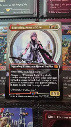 Lightning, Army of One (0320) (Borderless) Final Fantasy Regular - Image 1