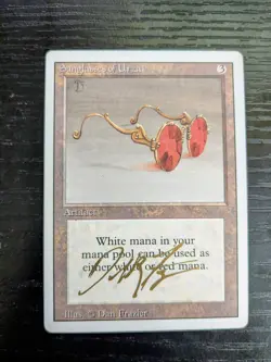 MTG REVISED Sunglasses of Urza SIGNED IN GOLD BY DAN FRAZIER - Image 1