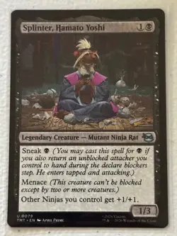 SPLINTER, HAMATO YOSHI 79 TEENAGE MUTANT NINJA TURTLES Magic: The Gathering NM/M - Image 1