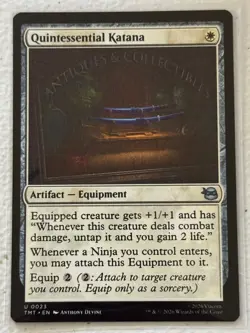 QUINTESSENTIAL KATANA 23 TEENAGE MUTANT NINJA TURTLES Magic: The Gathering NM/M - Image 1