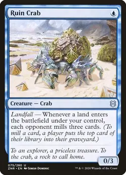 RUIN CRAB x4 mtg NM-M Zendikar Rising 4 Unc - Image 1