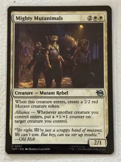 MIGHTY MUTANIMALS 21 UC TEENAGE MUTANT NINJA TURTLES Magic: The Gathering NM/M - Image 1