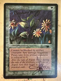 MTG ARTIST PROOF MTG Argothian Pixies AP Sketch Art Amy WEBER - Image 2