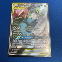 Pokemon TCG Celebi Venusaur GX Tag Team SM167 Sun Moon Black Star Promo - Image 1
