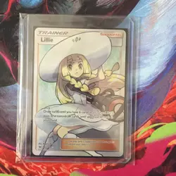 Lillie - 147/149 - Pokemon Sun & Moon Base Set Full Art Ultra Rare Card NM - Image 1