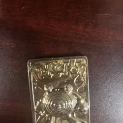1999 Burger King Pokemon Poliwhirl 23K Gold Plated Trading Card Only - Image 3