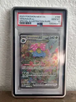 2023 POKEMON MEW EN-151 SPECIAL ILLUSTRATION RARE #198 VENUSAUR EX PSA 10 - Image 1