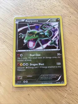 Pokemon Rayquaza XY141 XY 120 HP Basic Dual Claw Dragon Blast Foil - Image 2