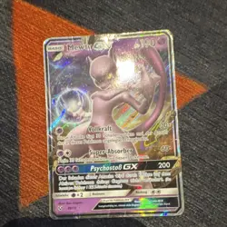 Pokemon Mewtwo GX Shining Legends Full Art Ultra Rare Holo 39/73 German 190 HP - Image 3