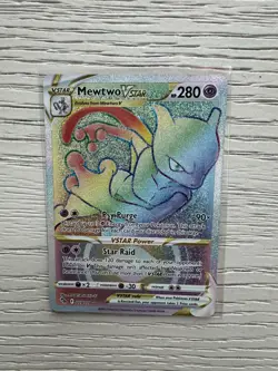 Pokemon Mewtwo VSTAR 079/078 Pokemon GO Secret Rare Holo 280 HP - Image 1