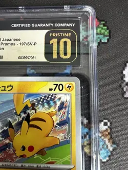 CGC Pristine 10 Pikachu 197/SV-P Gym Event Campaign Japanese Pokemon 2024 Mew - Image 3