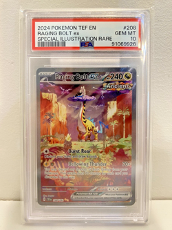 Pokemon Raging Bolt ex 208/162 Temporal Forces Special Illustration Rare PSA 10 - Image 1