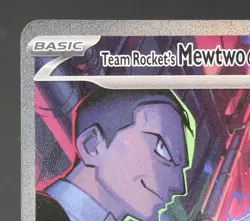 Team Rocket’s Mewtwo ex 231/182 Special Illustration Rare Pokemon NM/MT - Image 3