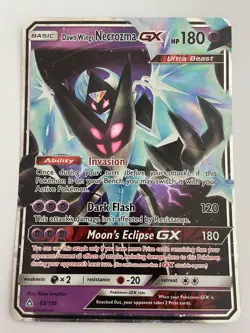 Pokemon TCG Dawn Wings Necrozma GX 63/156 Jumbo Promo - NM - Image 1
