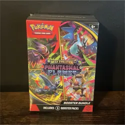 SEALED Pokemon TCG Mega Evolution Phantasmal Flames Booster Bundle - Image 1