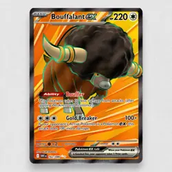 Bouffalant ex 162/086 Sv: White Flare Holo Full Art Pokemon TCG NM - Image 1