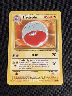 Pokemon Electrode 18/64 Jungle Set Rare Non-Holo 1999 WOTC Vintage LP - Image 1
