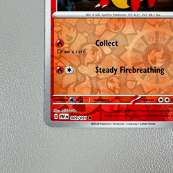Pokemon TCG Card - Magmar 9/91 Reverse Holo | Common | 2024 Paldean Fates | Mint - Image 4
