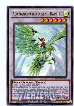 Yugioh Adamancipator Risen - Raptite MP21-EN231 Ultra Rare 1st Edition - Image 1