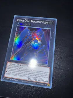 JUSH-EN056 Number C102: Archfiend Seraph : Super Rare 1st Edition Mint YuGiOh - Image 2