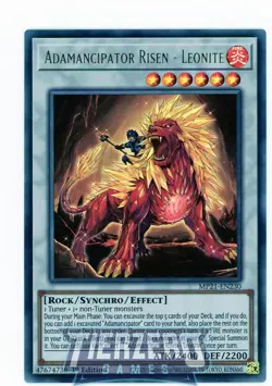 Yugioh Adamancipator Risen - Leonite MP21-EN230 Ultra Rare 1st Edition - Image 1